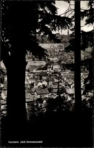 Ak Kandern im Schwarzwald Baden, Blick vom Böscherzen