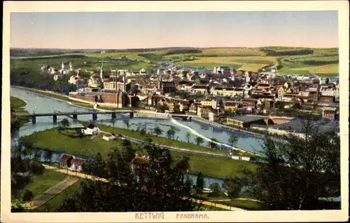 Ak Kettwig Essen im Ruhrgebiet. Panorama