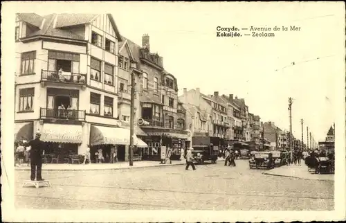 Ak  Koksijde Coxyde sur Mer Westflandern, Avenue de la Mer