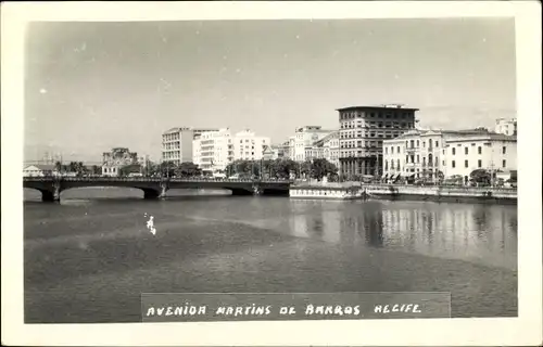 Ak Recife Brasilien, Avenida Martina de Barros