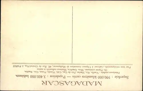 Ak Tananarive Madagaskar, Escalier d'Analakely, Treppe, Häuser