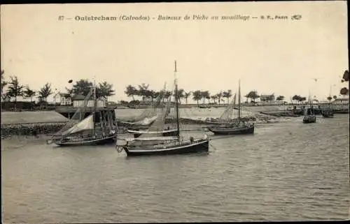 Ak Ouistreham Calvados, Bateaux de Peche au mouillage