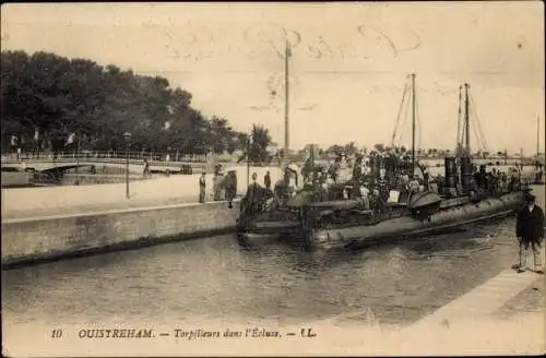 Ak Ouistreham Calvados, Torpilleurs dans l'Ecluse