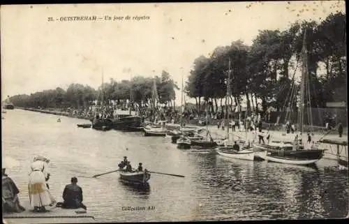 Ak Ouistreham Riva Bella Calvados, Un jour de regates