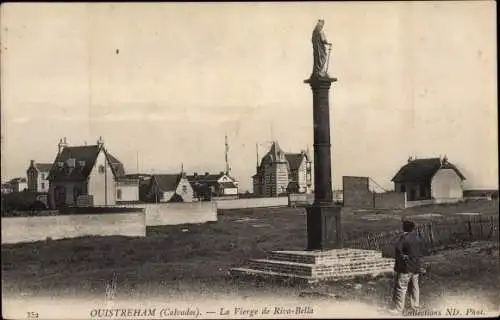 Ak Ouistreham Calvados, La Vierge de Riva Bella