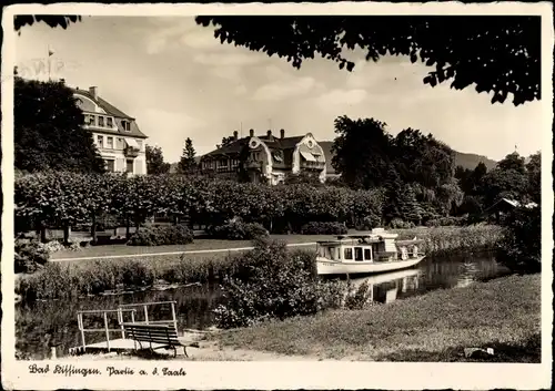 Ak Bad Kissingen Unterfranken Bayern, Parkanlagen, Fluss