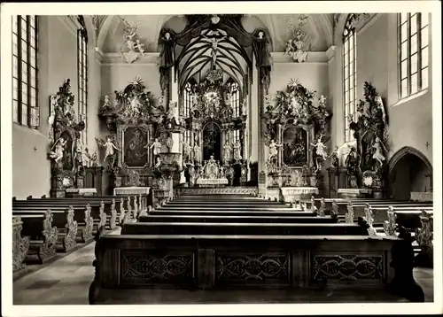 Ak Volkach am Main Unterfranken, Pfarrkirche