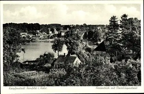 Ak Reinfeld in Schleswig Holstein, Herrenteich mit Claudiuspastorat