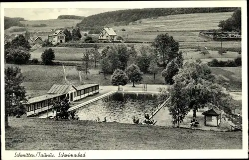 Ak Schmitten im Taunus Hessen, Schwimmbad