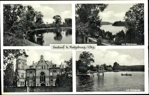 Ak Seedorf bei Ratzeburg Lauenburg, Am Küchensee, Am Schaalsee