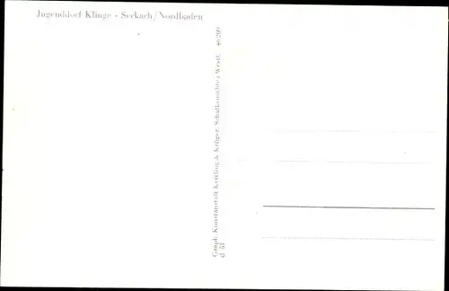 Ak Seckach in Baden, Jugenddorf Klinge, Häuser St. Michael, St. Marien, st. Christophorus