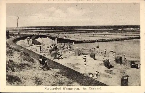 Ak Nordseebad Wangerooge in Ostfriesland, Am Oststrand