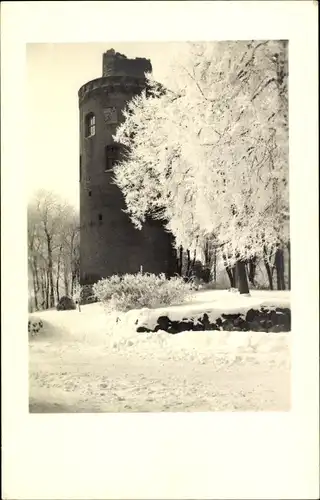 Foto Ak Lüchow im Wendland, Amtsturm im Winter