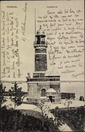 Ak Holtenau Kiel in Schleswig Holstein, Leuchtturm