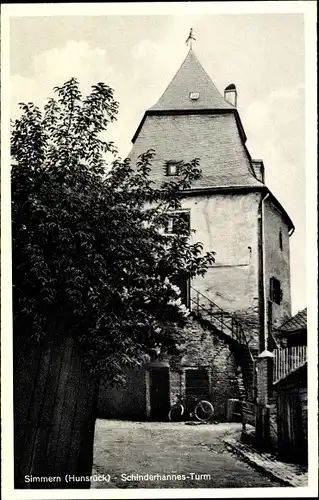 Ak Simmern im Hunsrück, Schinderhannes Turm