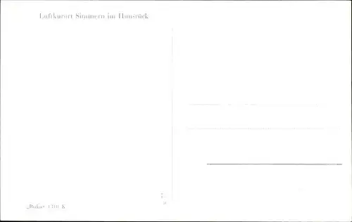 Ak Simmern im Hunsrück, Stadtansicht