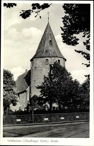 Ak Salzhausen in der Lüneburger Heide, Kirche