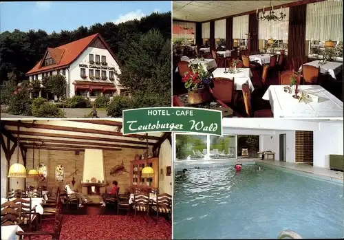 Ak Brochterbeck Tecklenburg in Westfalen, Hotel Teutoburger Wald mit Hallenschwimmbad