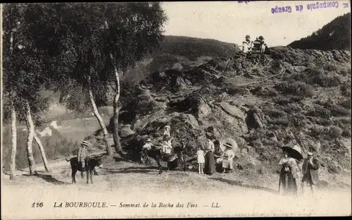 Ak La Bourboule Puy-de-Dôme, Sommet de la Roche des Fees