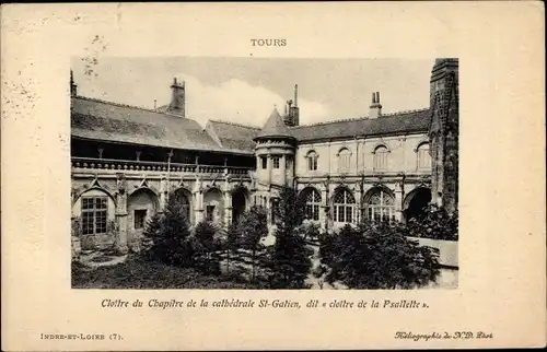 Ak Tours Indre et Loire, Cloître de la Psallette, Chapitre de la Cathédrale St. Gatien