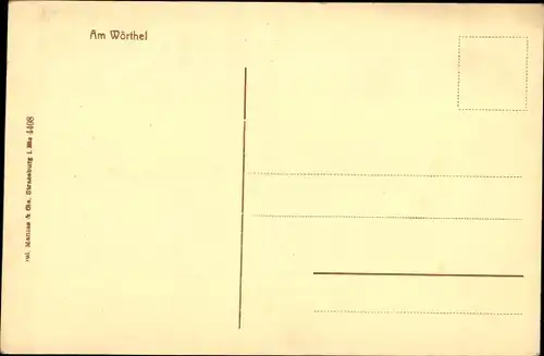 Ak Strasbourg Straßburg Elsass Bas Rhin, Am Wörthel