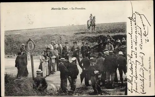 Ak Mars la Tour Lothringen Meurthe et Moselle, la Frontière