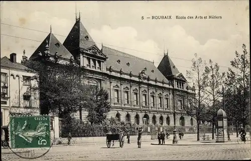 Ak Roubaix Nord, École des Arts et Metiers