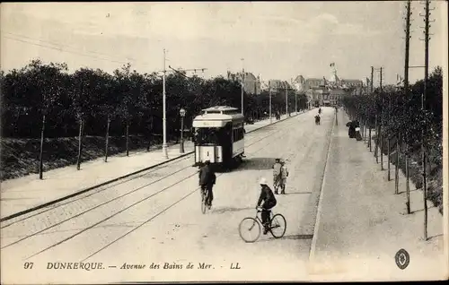 Ak Dunkerque Dünkirchen Nord, Avenue des Bains de Mer