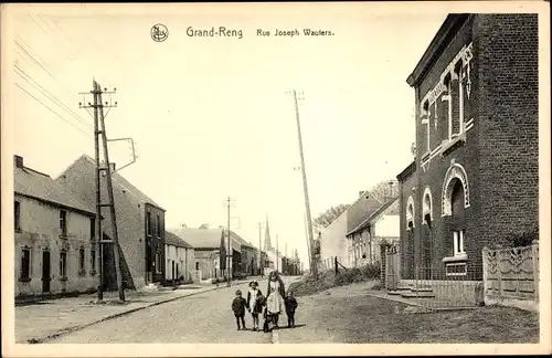 Ak Grand Reng Wallonien Hennegau, Rue Joseph Wauters