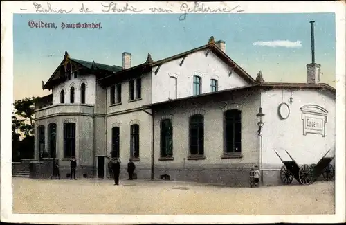 Ak Geldern am Niederrhein, Hauptbahnhof