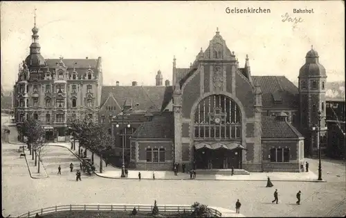 Ak Gelsenkirchen im Ruhrgebiet, Bahnhof