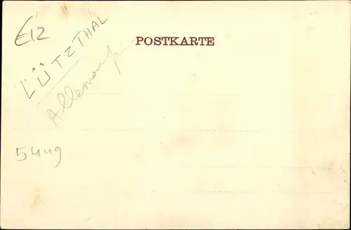 Ak Lütz im Hunsrück, Villa Helena im Lütztal an der Mosel