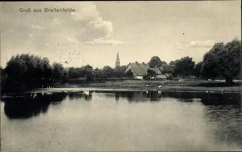 Ak Breitenfelde im Herzogtum Lauenburg, Teilansicht der Ortschaft