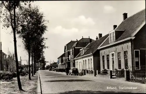 Ak Rilland Reimerswaal Zeeland Niederlande, Stationstraat