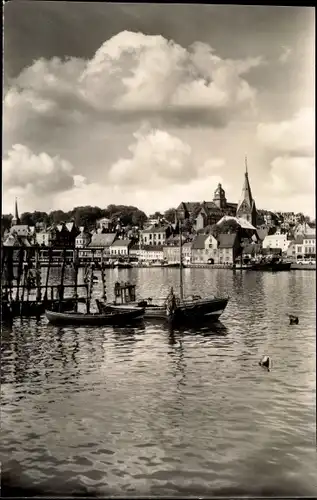 Ak Flensburg in Schleswig Holstein, Hafen
