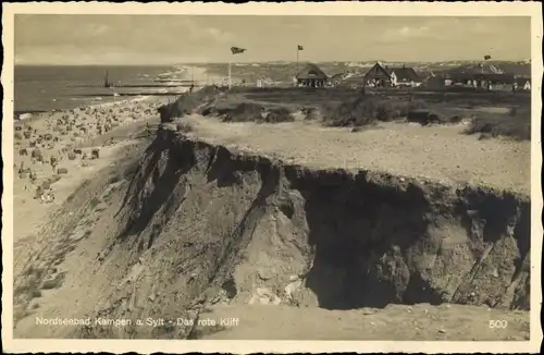 Ak Kampen auf Sylt, Das rote Kliff