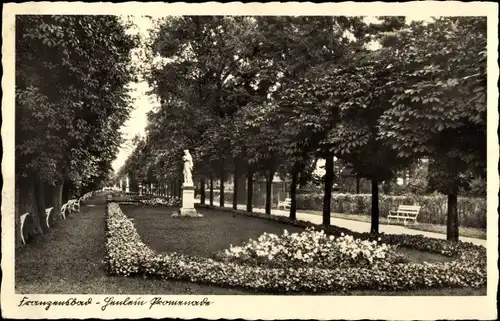 Ak Františkovy Lázně Franzensbad Region Karlsbad, Isabella-Promenade