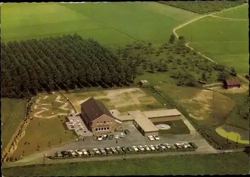 Ak Wulfen Dorsten in Westfalen, Hotel Restaurant Forsthof, Luftaufnahme