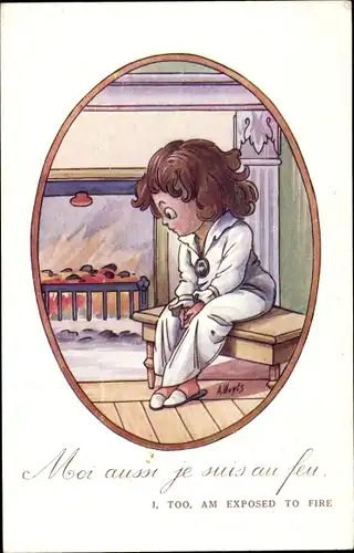 Künstler Ak Wuyts, A., Moi aussi je suis a feu, I, too am exposed to fire