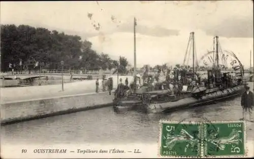 Ak Ouistreham Calvados, Torpilleurs dans l'Ecluse