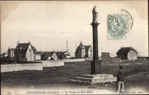 Ak Ouistreham Calvados, La Vierge de Riva Bella