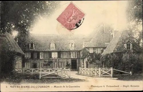 Ak Notre Dame de Courson Calvados, Manoir de la Cauviniere