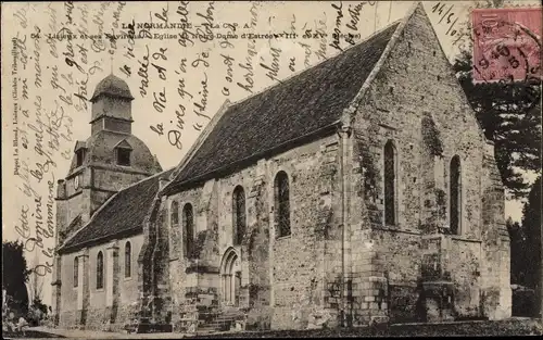 Ak Notre Dame d'Estrées Calvados, L'Eglise