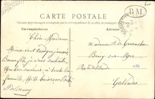 Ak Ouistreham Calvados, Le Rond Point du Phare