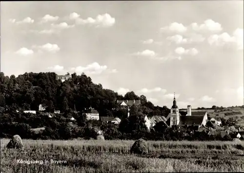 Ak Königsberg in Bayern Unterfranken, Blick auf den Ort