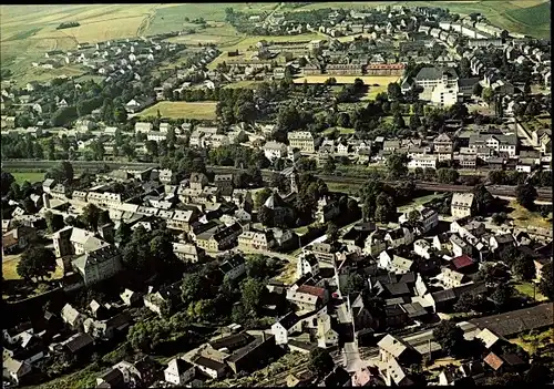 Ak Oberkotzau an der Saale, Ortsmitte, Südteil