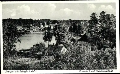 Ak Reinfeld in Schleswig Holstein, Herrenteich mit Claudiuspastorat