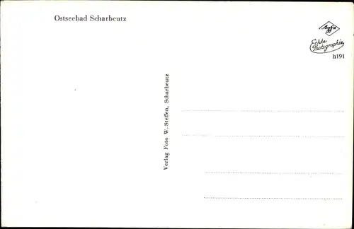 Ak Scharbeutz in Ostholstein, Strand, Boot, Schubkarren