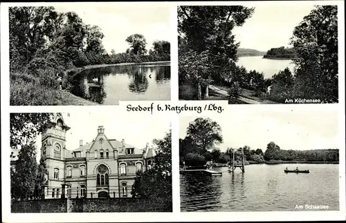 Ak Seedorf bei Ratzeburg Lauenburg, Am Küchensee, Am Schaalsee
