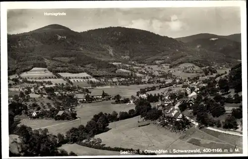 Ak Seebach in Baden Schwarzwald, Gesamtansicht, Blick zur Hornisgrinde